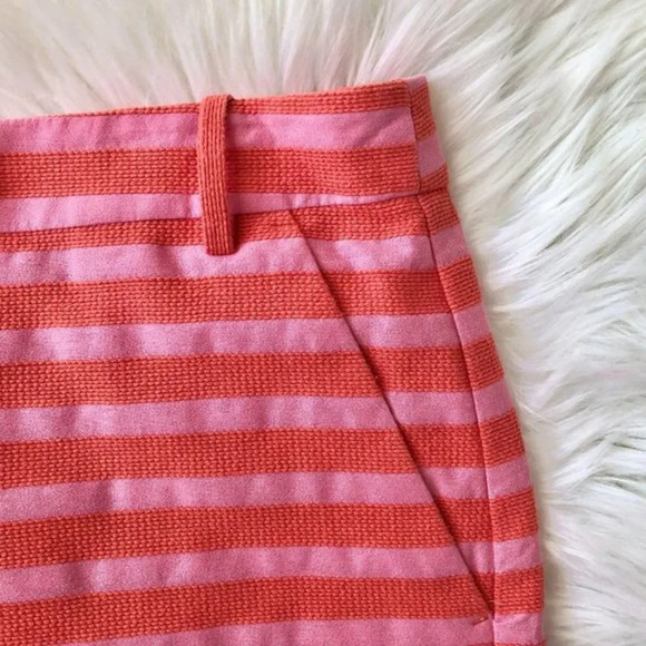 J. Crew Textured Stripe Mini Skirt Cotton 4 - Picture 3 of 6